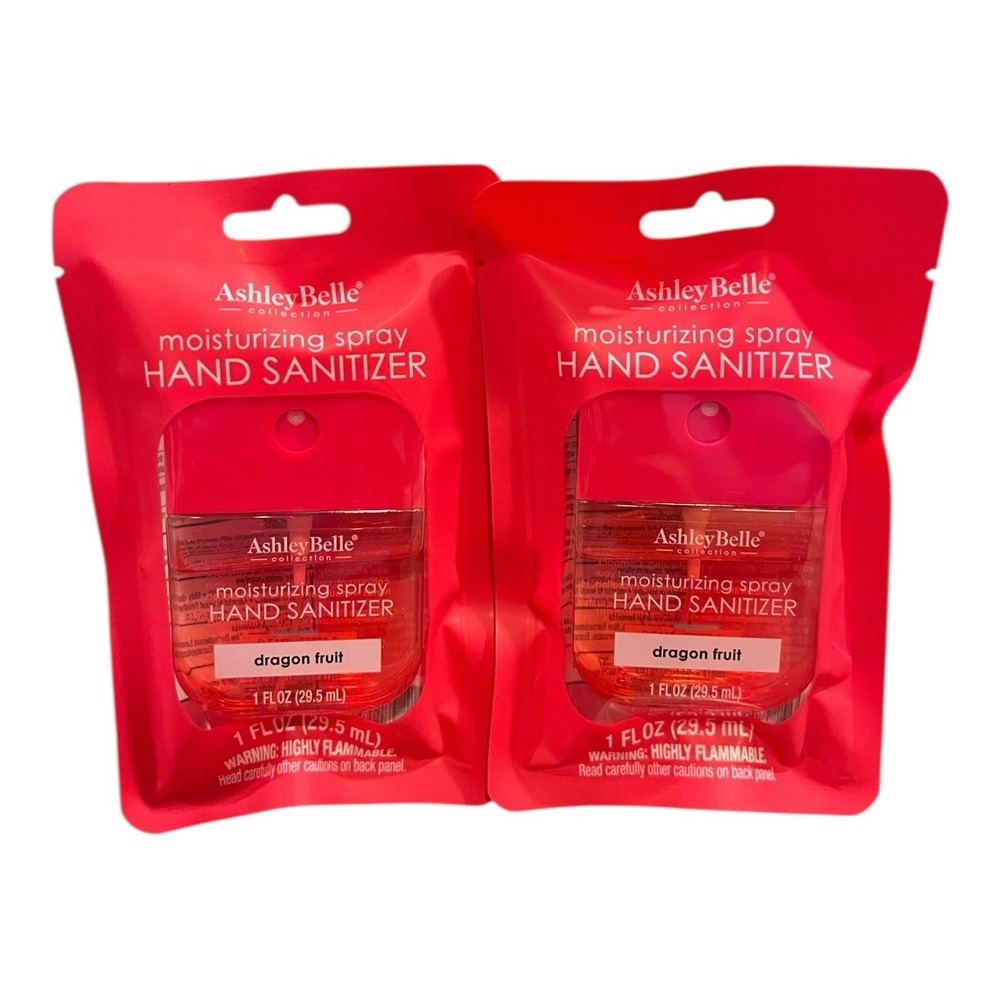 Lot of 2 Ashley Belle Hand Sanitizer 1 fl oz X2 Dragon Fruit